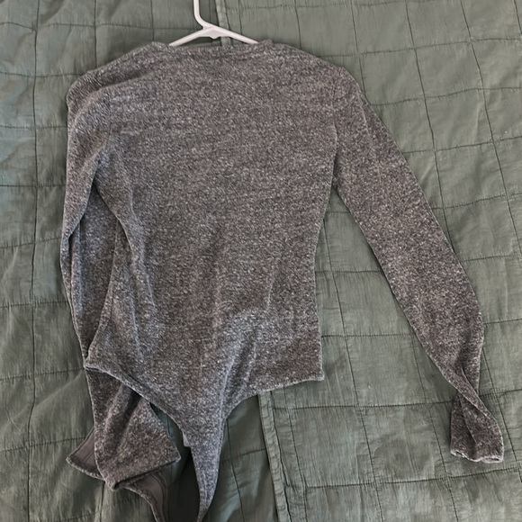Madewell long sleeve grey bodysuit - Picture 4 of 5